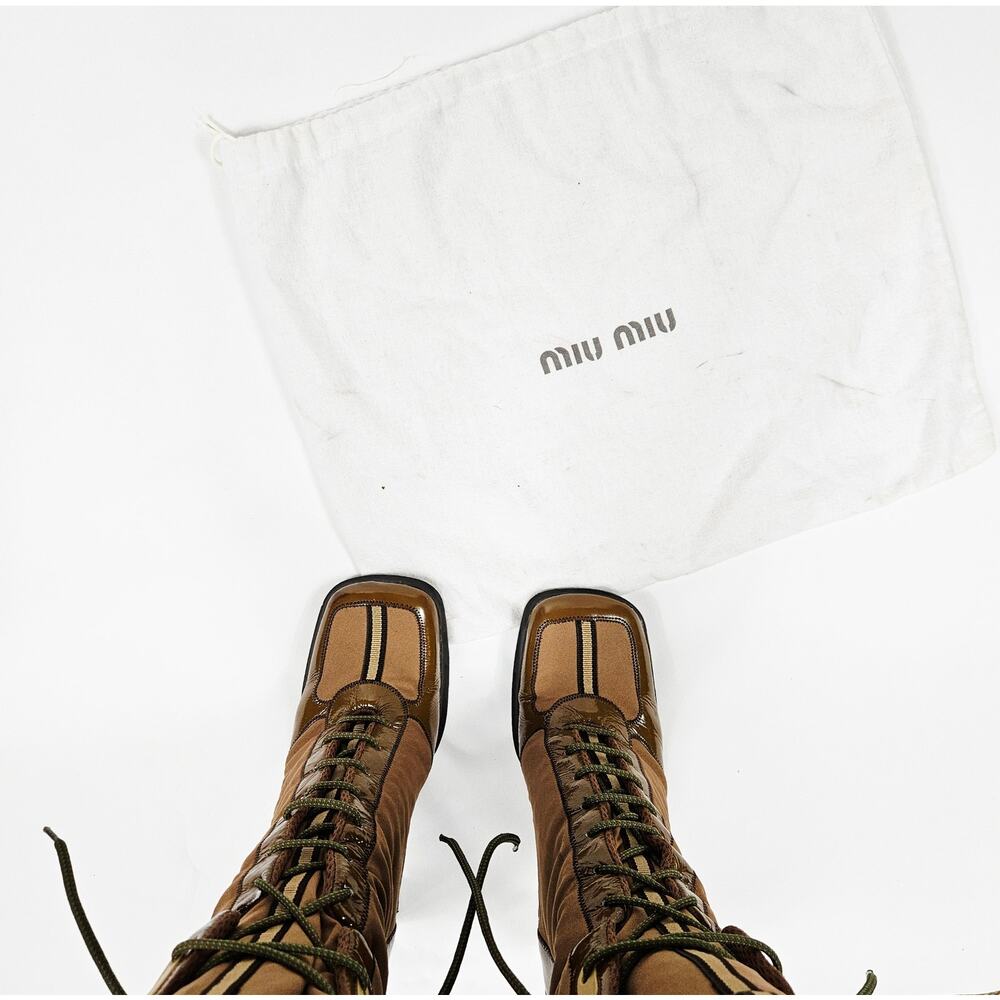 Vintage Miu Miu Boots F/W 1999 Tech Heels Bubble Sole RARE - EU 39 - Picture 2 of 15